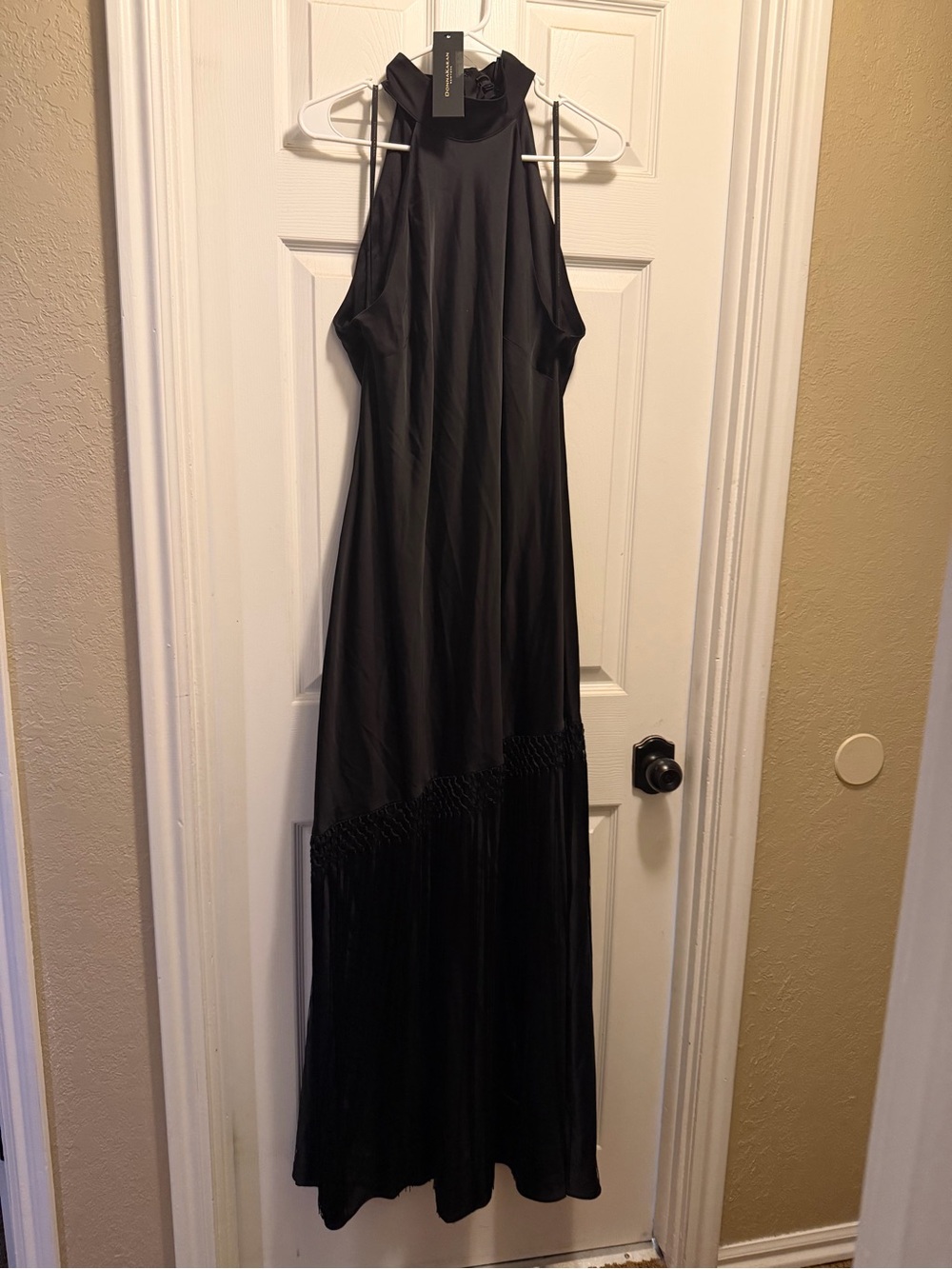 Donna Karan High Neck Fringe Gown - Picture 8 of 13